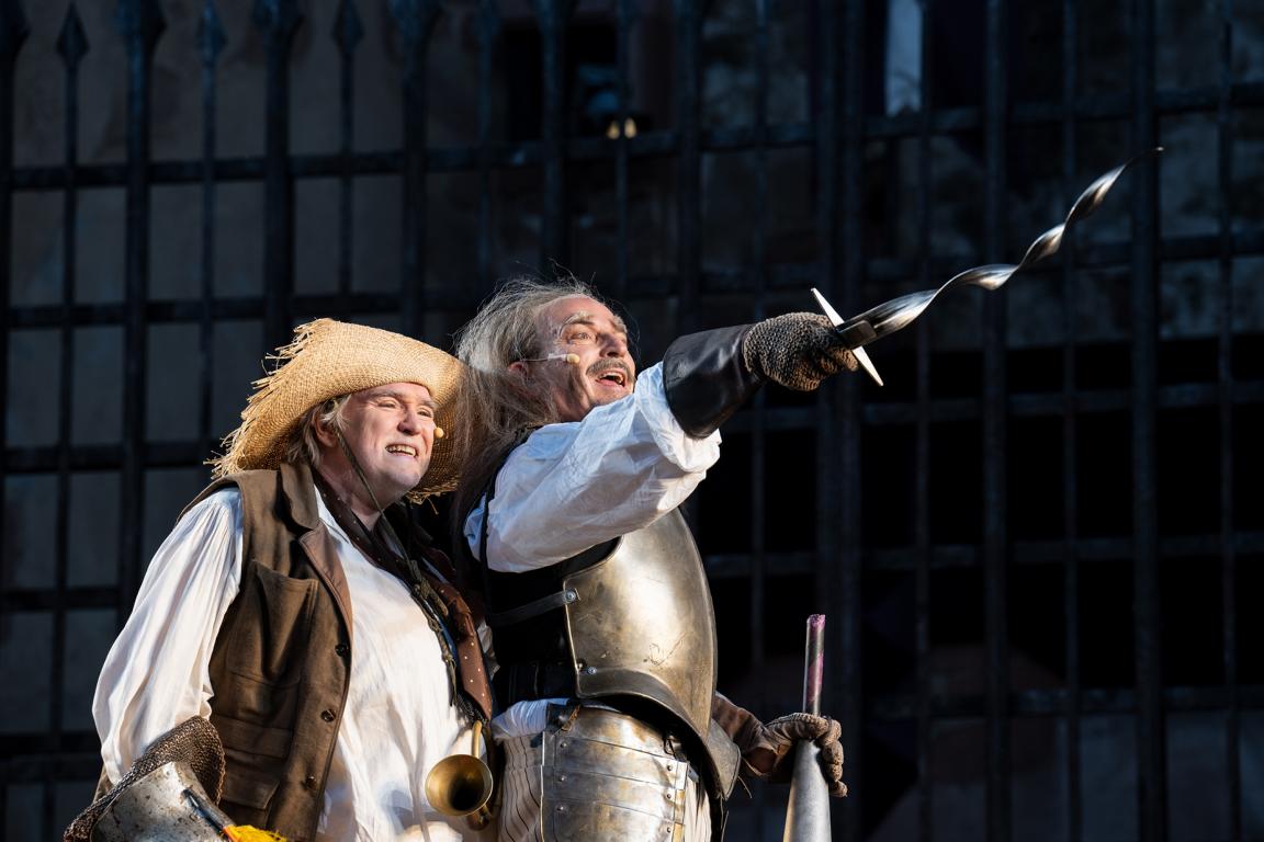 Winfrid Mikus (Sancho), Cush Jung (Don Quijote) © Susanne Reichardt