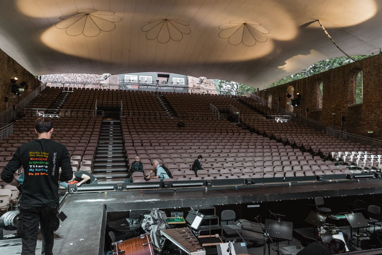 Der Ausblick beim Soundcheck… noch etwas nüchtern, find ich.