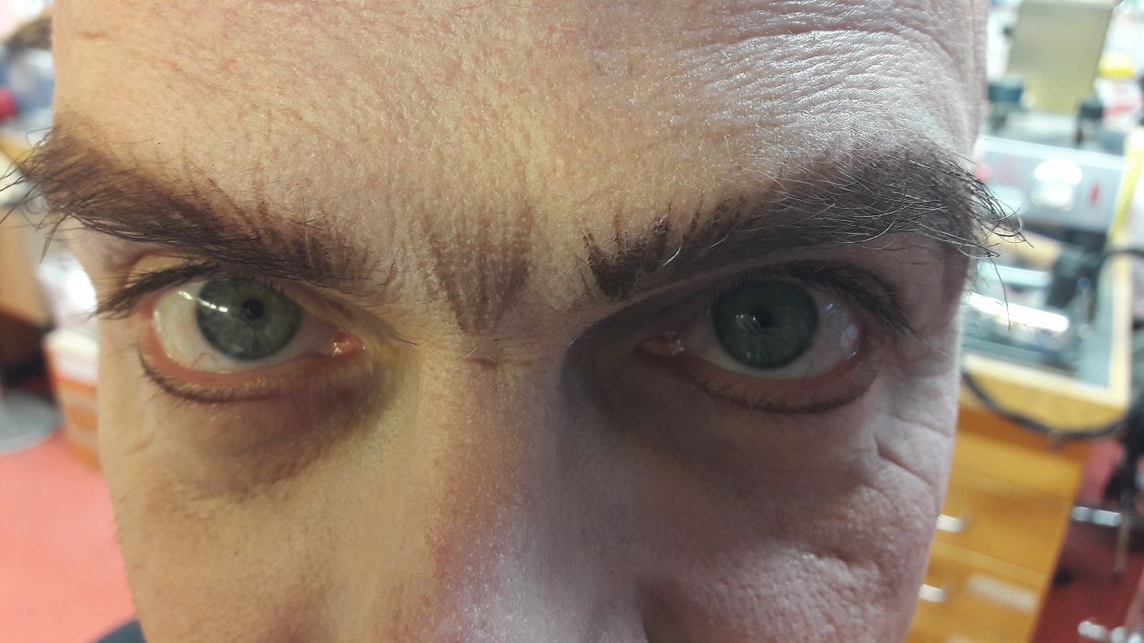 Die Augen - ganz wichtig bei einer Rolle wie Rasputin, der auch durch seine hypnotische Aura berühmt und berüchtigt war.