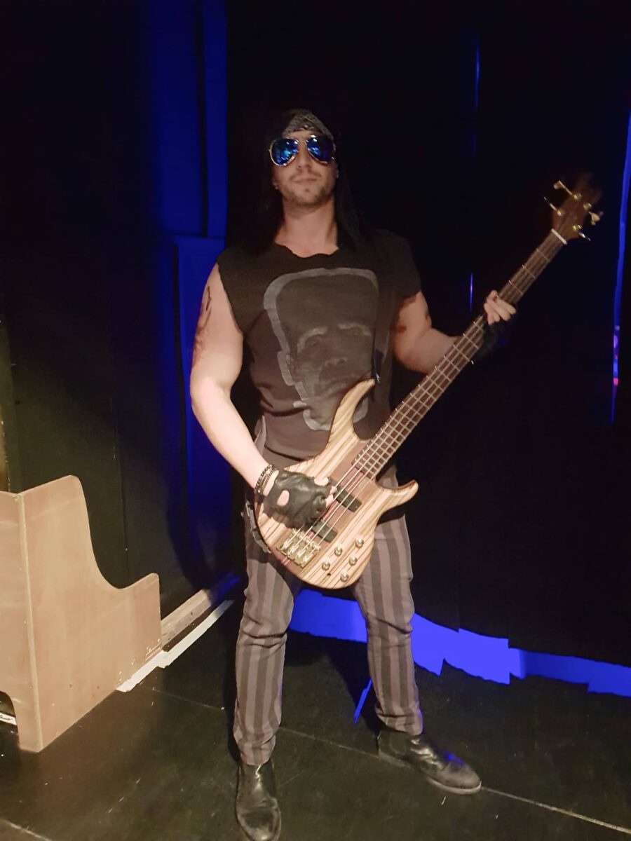 Bereit für meinen Auftritt. In 5 Minuten startet die Show.