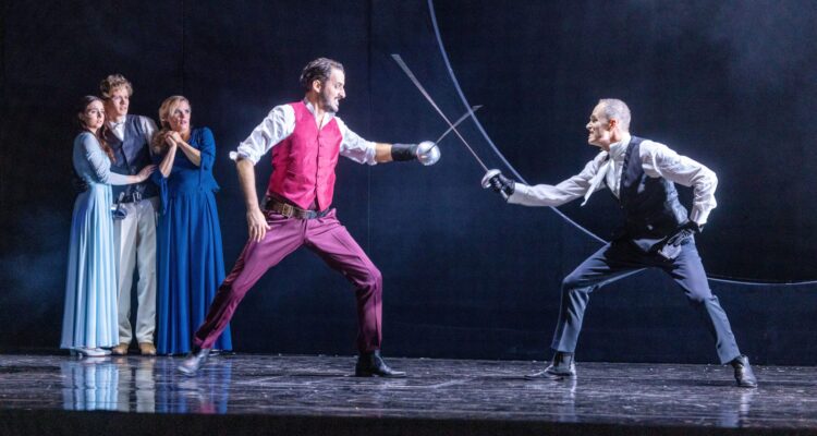 Pia Naegeli (Valentine), Anton von Mansberg (Albert), Navina Heyne (Mercédès), Thomas Borchert (Edmond Dantès), Gerd Achilles (Fernand Modego), Foto. t&w / Andreas Tamme