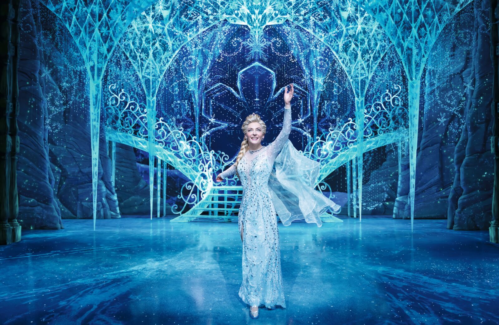 Willemijn Verkaik als Elsa in "Disney's Die Eiskönigin" © Johan Persson