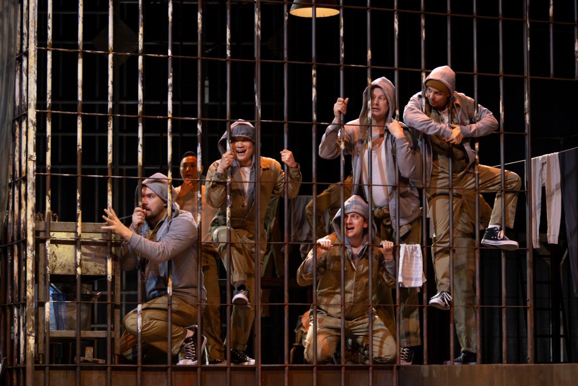 Maxim Andreenkov (Maultiertreiber), Benjamin Lee (Sancho), Bjungsun Kang (Maultiertreiber), Adam Temple-Smith (Maultiertreiber), Robert Brouwer (Maultiertreiber), Nikko Forteza (Maultiertreiber) © Pedro Malinowski