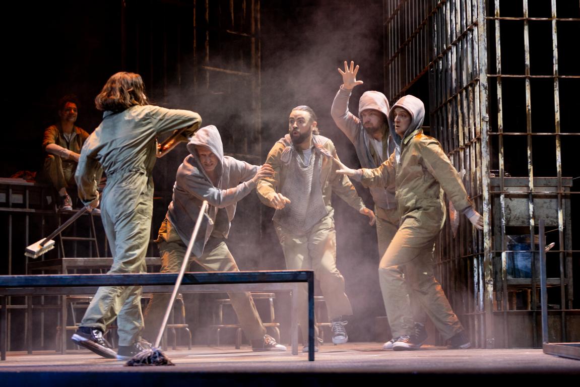Sebastian Seitz, Elisabeth Hübert (Aldonza), Robert Brouwer, Philipp Kranjc (Don Quixote), Maxim Andreenkov, Adam Temple-Smith © Pedro Malinowski