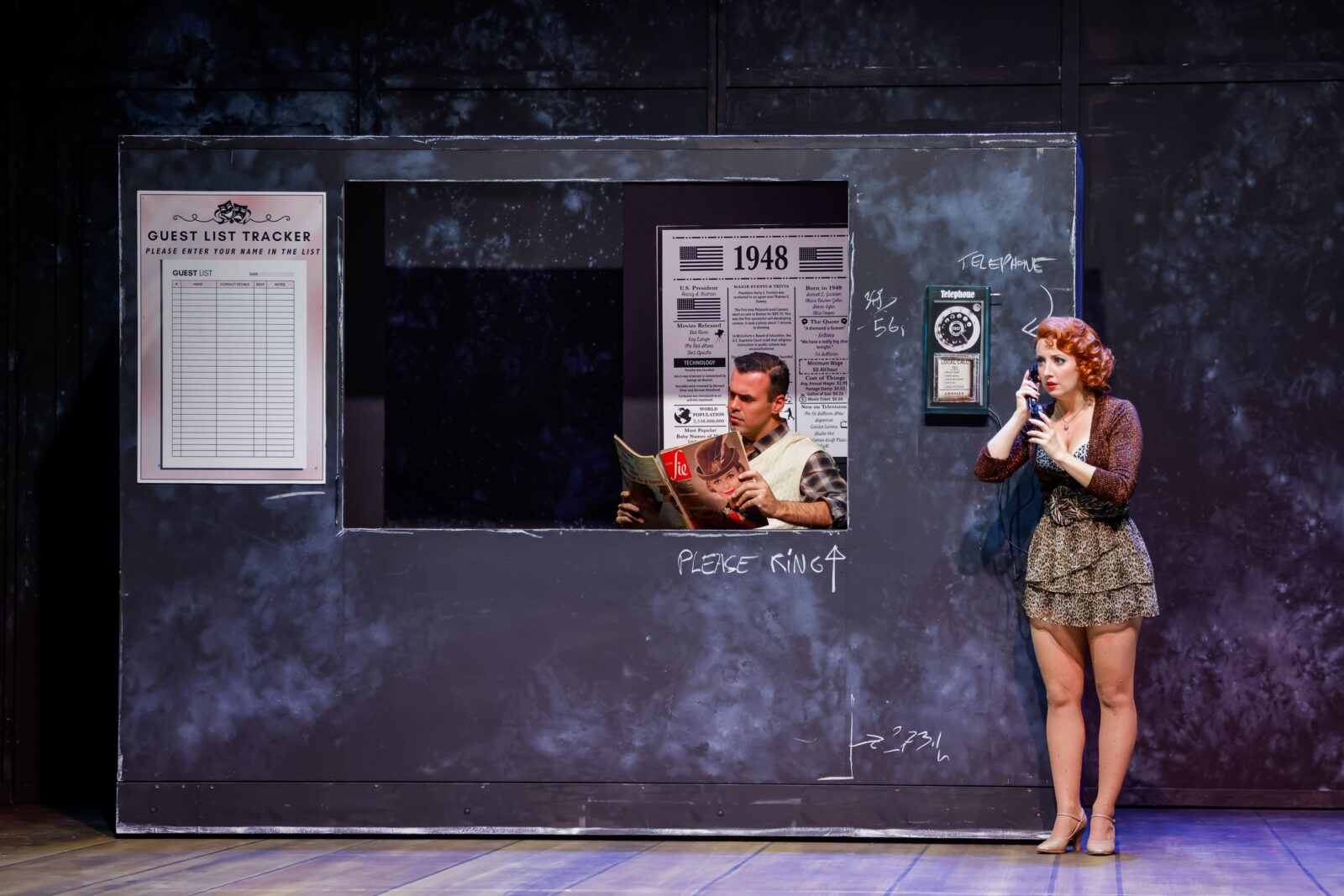 Branimir Agovi (Pförtner), Marina Petkov (Lois Lana / Bianca) © Christian Husar