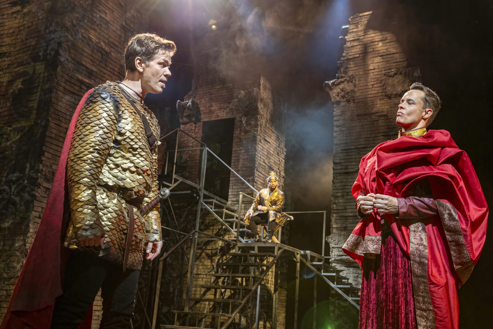 Mathias Edenborn (Gerold) und Christof Messner (Anastasius) in Die Päpstin (Fulda 2024) © Spotlight Musicals, Michael Werthmueller