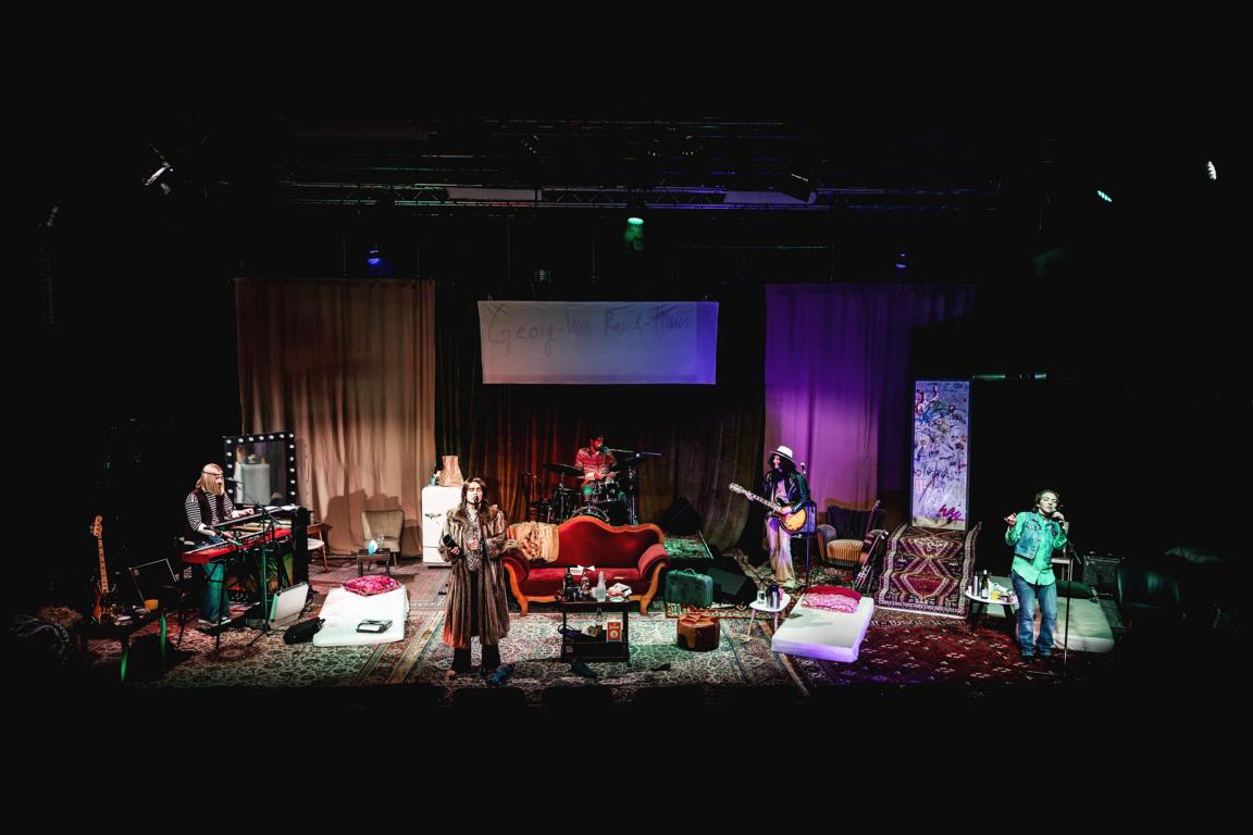 Marko Djurdjević (Kai), Lars Fabian (Rio Reiser), Erik Mrotzek, Nils Mosen (Lanrue), Aila Ben Franken © Marie Liebig