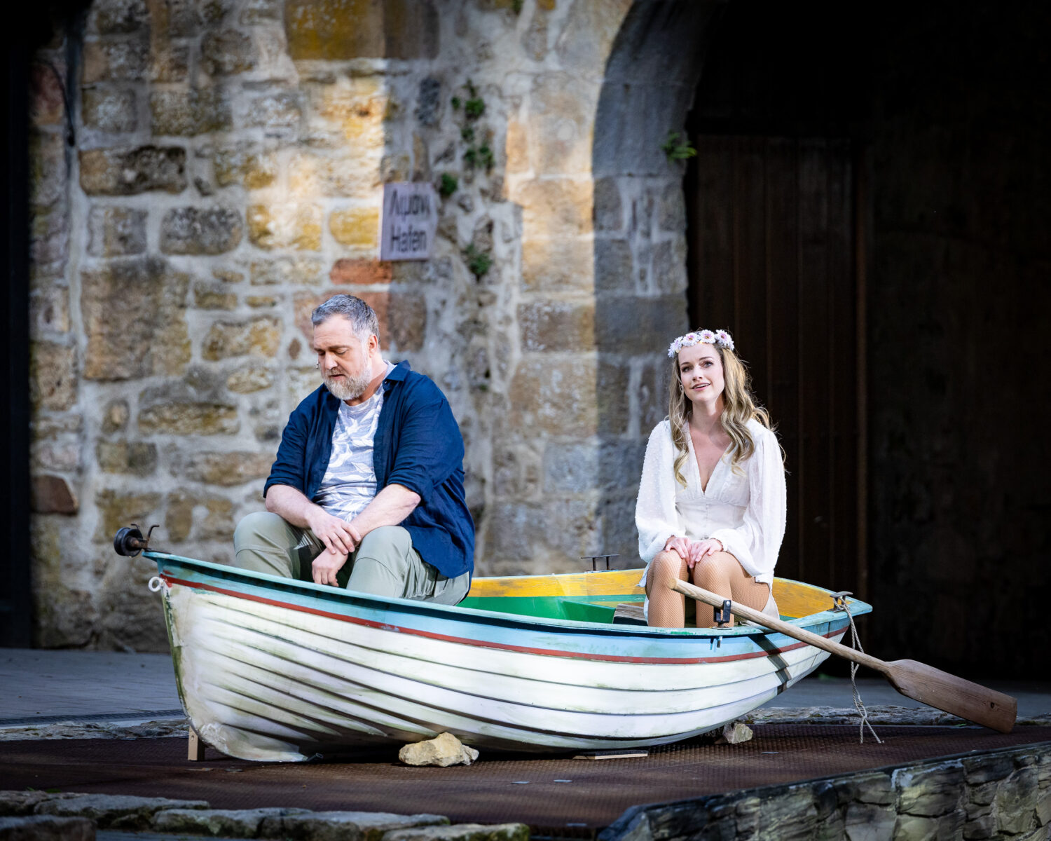 Celena Pieper und Benjamin Eberling in "Mamma Mia!" © Daniel Lagerpusch