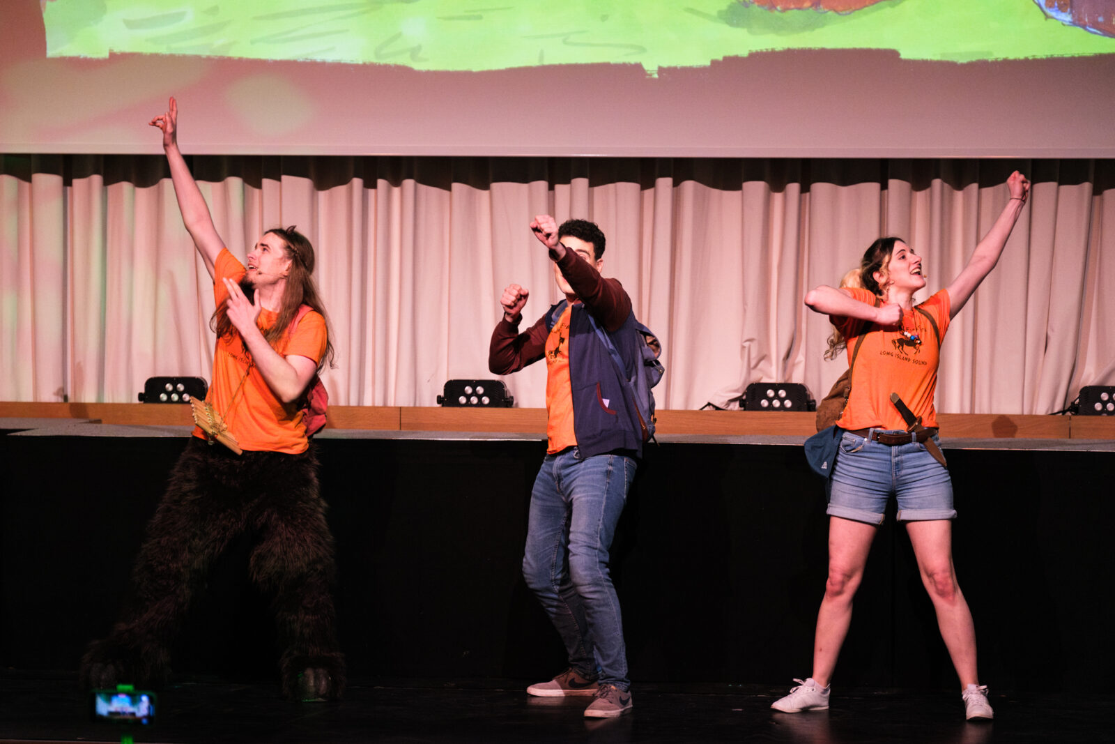 Valentin Klink (Grover Underwood), Patrik Keufen (Percy Jackson), Martina Hardt-Mitidieri (Annabeth Chase) © Tim Hartl