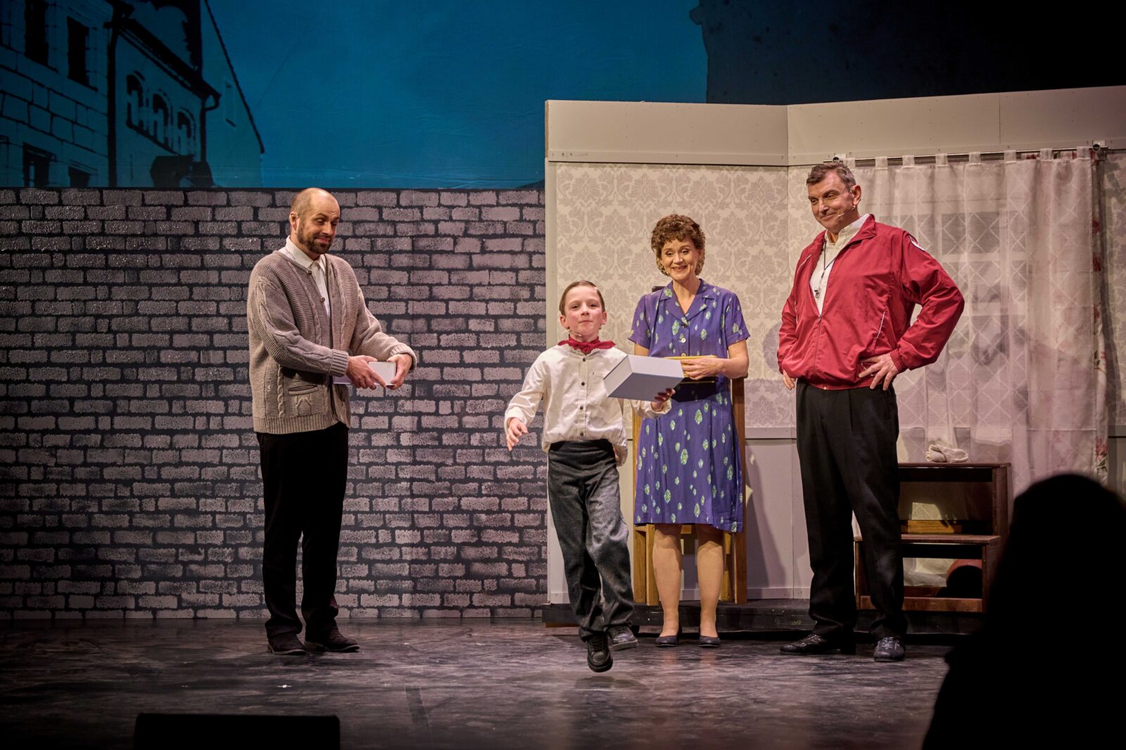 Alexander Krüger (Vater von Max Morlock), Leopold Gocht (Max als Kind), Sibylle Mantau (Mutter von Max Morlock), Andreas Stock (Trainer) &copy; Markus Keck