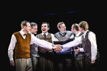 Jan Arne Looss (Harry), Dirk Böther (Roman), Lars Fabian (Erich), Philipp Keßel (Robert), Moritz Aring (Ari), Janna Friedrich (Erwin) © Marie Liebig