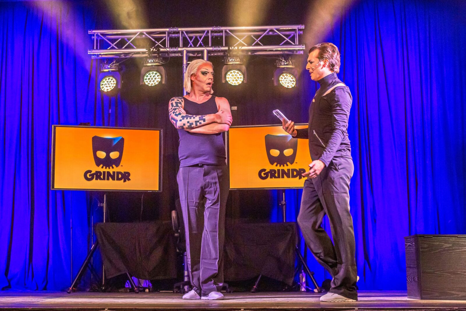 Markus Beisel (Dragqueen), Denis Bode (Mann)© Rhein-Neckar-Theater