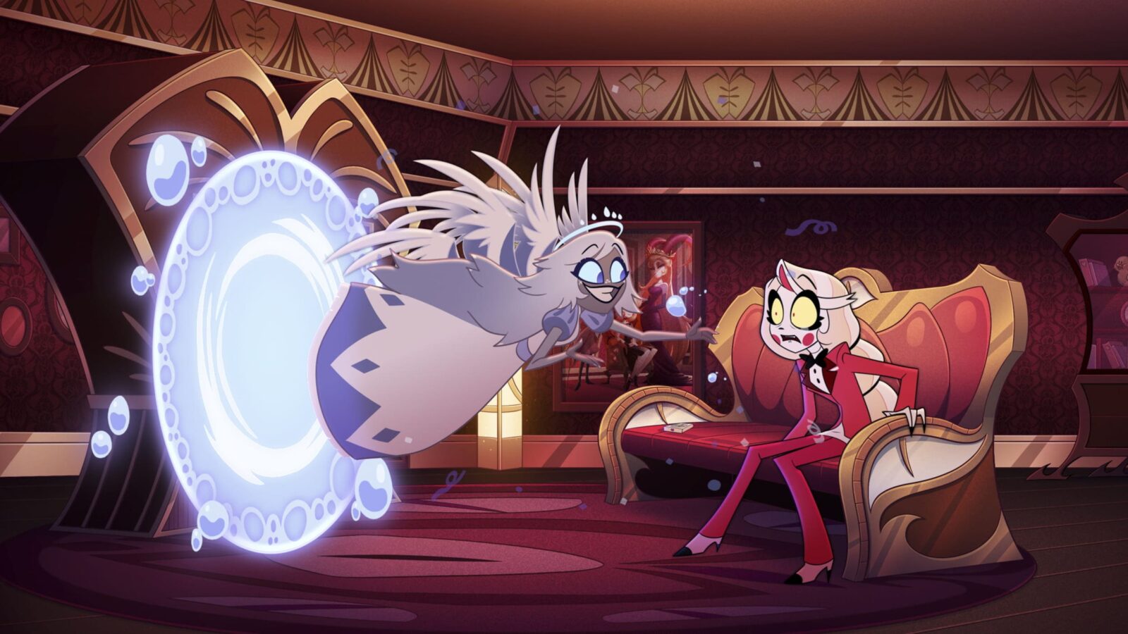 Seraph Emily (Shoba Narayan) und Charlie Morningstar (Erika Henningsen) © Amazon Content Services LLC - Courtesy of Prime Video