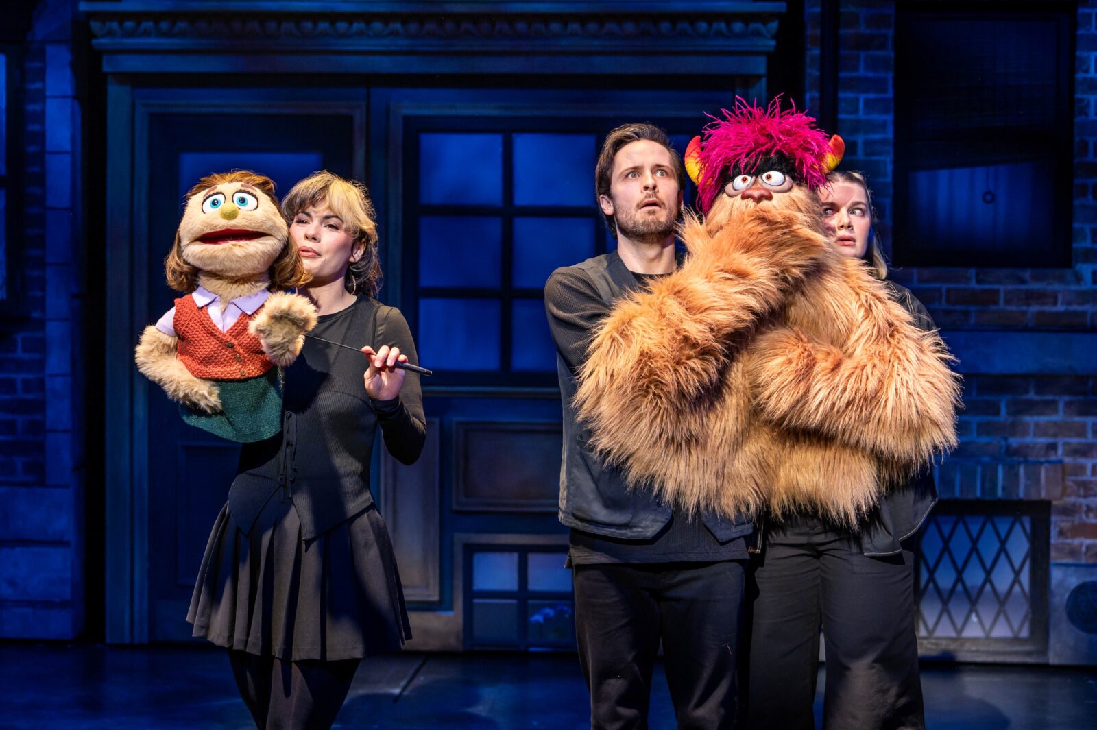 Emily Benjamin (Kate Monster), Charlie McCullagh & Meg Hateley (Trekkie Monster) &copy; Matt Crockett