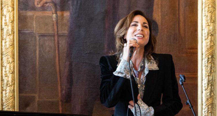 Sophie Berner bei der Präsentation des neuen Musicals "Der Herzog & Ich" am Staatstheater Meinigen &copy; Christina Iberl