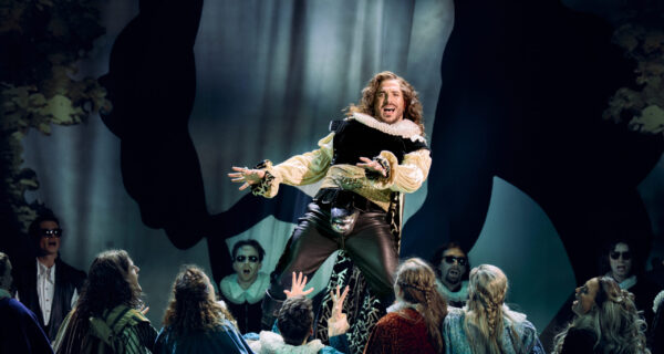 Riccardo Greco als Shakespeare in "Something Rotten!" &copy; Johannes Schembs