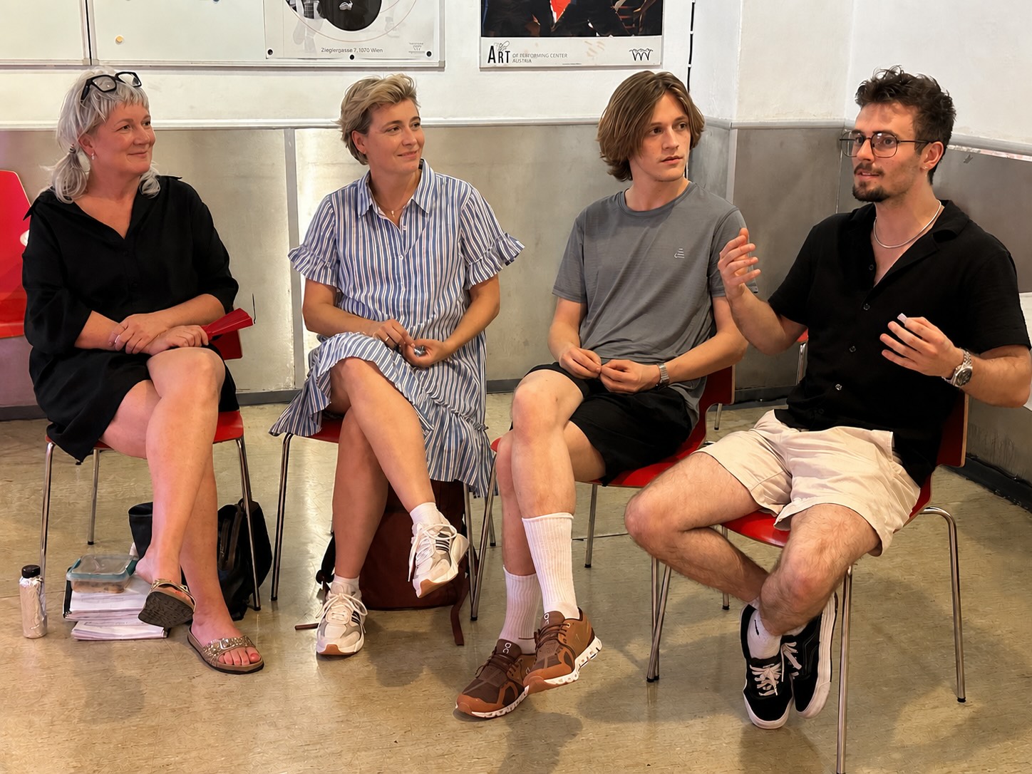 Carin Filipčić, Wietske van Tongeren, Lorenz Pojer und Florian Heinke im Interview © Ursula Simmetsberger