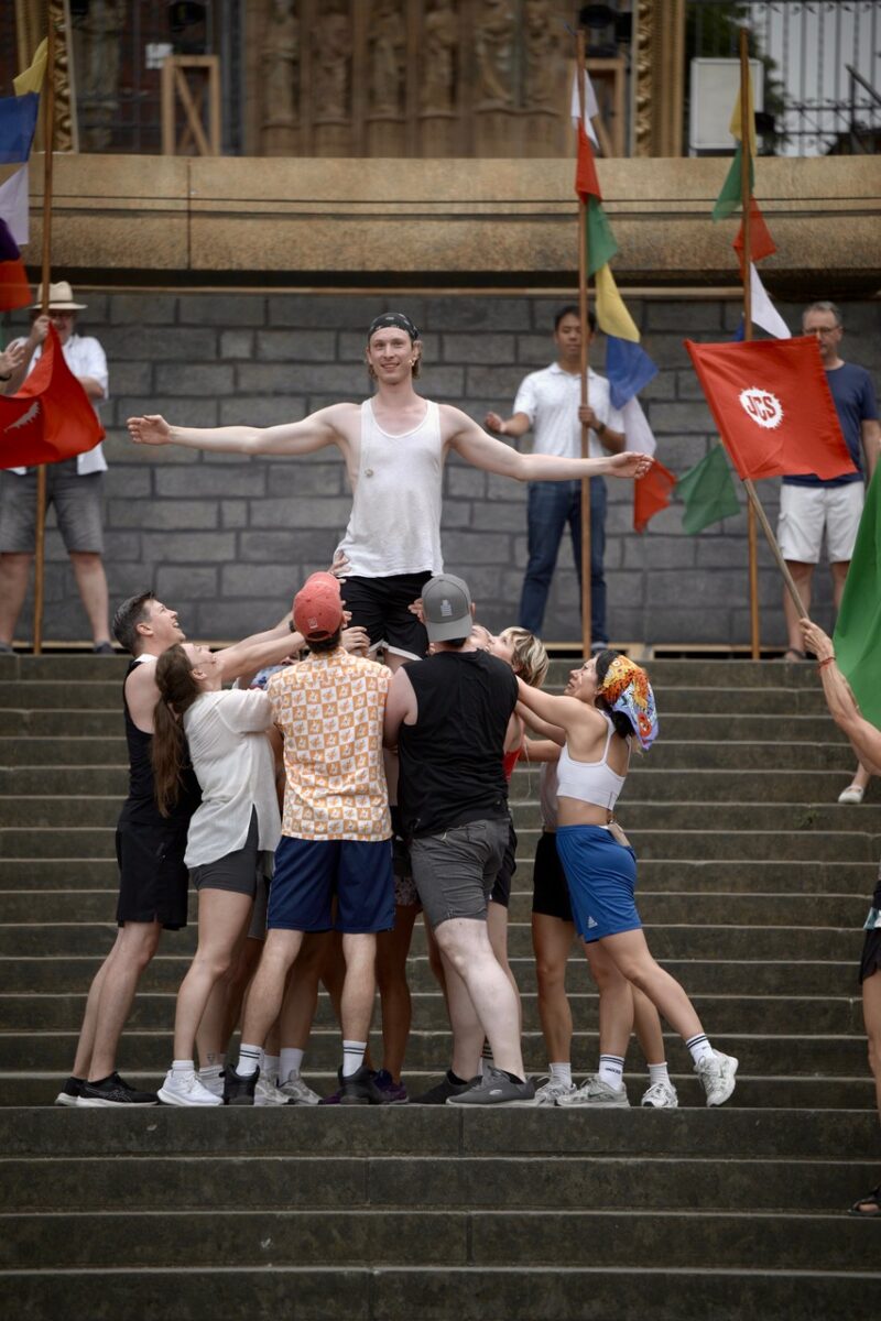 Proben zu "Jesus Christ Superstar" auf den Domstufen, Erfurt © Lutz Edelhoff, Theater Erfurt