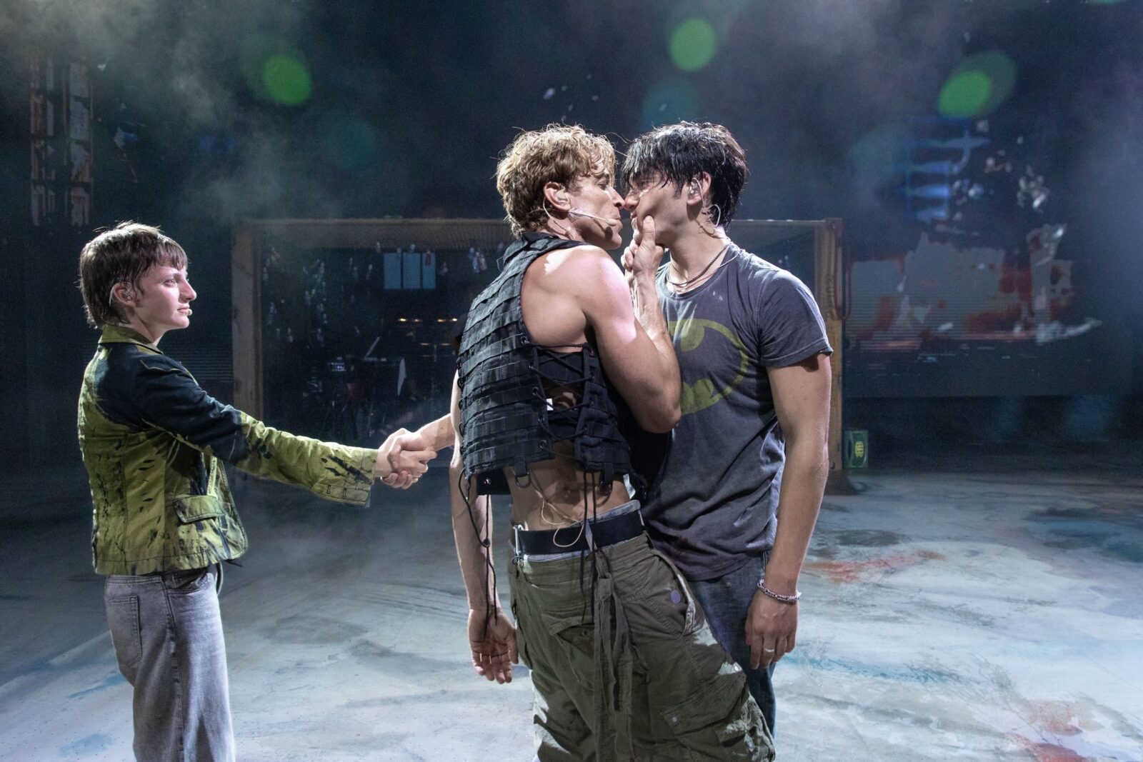 Ari Notartomaso, Daniel Donskoy, Diego Rodriguez (v.l.n.r.) in "Rebel, Rebel" © Jan Versweyveld, Ruhrtriennale 2026