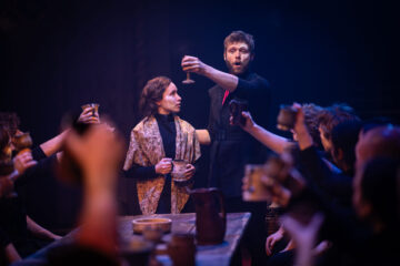 Liv Andrusier (Bertrande), Shane ORiodan (Arnaud) &copy; Helen Maybanks